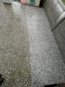 avant après décapage sol